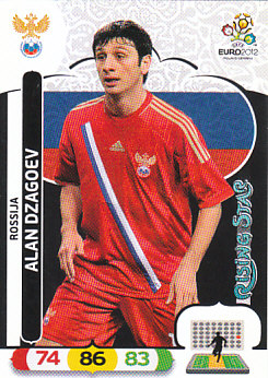 Alan Dzagoev Russia Panini UEFA EURO 2012 Rising Star #194